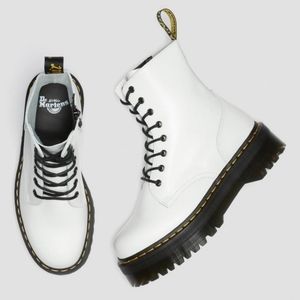 Dr. Martens Jadon White Platform Boots